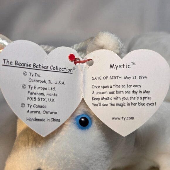Ty Beanie Baby Mystic the Unicorn Retired 1998 Collectible - Picture 5 of 8